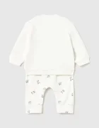 Mayoral Newborn спортен комплект анцуг за бебе от памук с еластан син 2664
