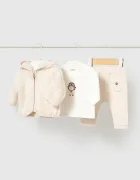 Mayoral Newborn спортен комплект анцуг за бебе с памук бежов 2670