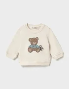 Mayoral Newborn суичър за бебе с памук бежов 2410