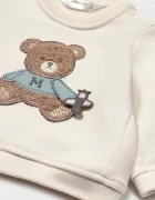 Mayoral Newborn суичър за бебе с памук бежов 2410