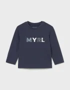 Mayoral Памучна блуза с дълги ръкави