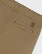 Mayoral панталон джогър за деца от памук soft jogger кафяв със стандартна талия 7507