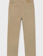 Mayoral панталон за деца от памук с еластан slim fit basic бежов 517