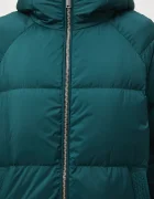 Medicine Пухено яке в зелено зимен модел с уголемена кройка