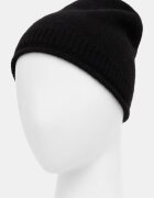 Medicine шапка beanie дамска от кашмир черна