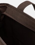 Medicine шопинг чанта дамска от имитация на велур кафява