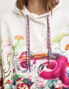 Medicine суичър с качулка дамски от памук бежов