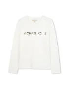 Michael Kors Детска памучна блуза с дълъг ръкав