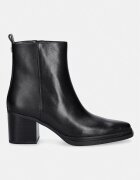 MICHAEL Michael Kors боти с дебел ток дамски от кожа Lex Bootie черни 40F5LXME5L.001