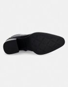 MICHAEL Michael Kors боти с дебел ток дамски от кожа Lex Bootie черни 40F5LXME5L.001