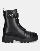 MICHAEL Michael Kors Кожени кубинки Mandy в черно с платформа 40T5MAFE5L.001