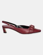 MICHAEL Michael Kors Кожени обувки с тънък ток Jaden в бордо с нисък ток 40T5JDMS1L.691
