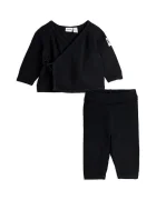 Mini Rodini Бебешки памучен комплект Fine knit