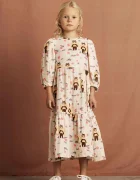 Mini Rodini Детска памучна рокля Muslin bee
