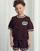 Mini Rodini Детска памучна тениска Lizard