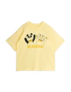 Mini Rodini Детска памучна тениска Panda & cat