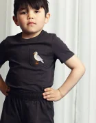 Mini Rodini Детска памучна тениска Seagull