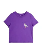 Mini Rodini Детска памучна тениска Seagull