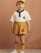 Mini Rodini Детски памучен къс панталон Camp Rodini