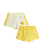 Mini Rodini Детски памучен къс панталон Sun