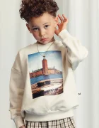 Mini Rodini Детски памучен суичър City hall