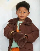 Mini Rodini ръкавици за деца кафяви 26760126
