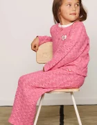 Mini Rodini спортен панталон за деца от памук Lace розов 26630105