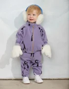 Mini Rodini яке за деца от полар Penguin виолетово 11000366