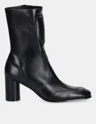 MM6 Maison Margiela Кожени боти в черно с дебел ток S66WU0136.P3350.T8013