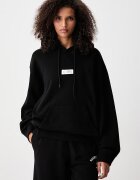 MM6 Maison Margiela суичър с качулка дамски от памук черен S52GU0263-M25025