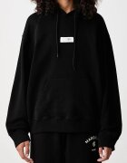 MM6 Maison Margiela суичър с качулка дамски от памук черен S52GU0263-M25025