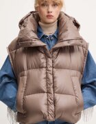 MMC STUDIO пухено яке дамско RAFO кафяво RAFO.JACKET