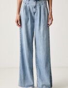 Morgan дънки wide leg дамски сини PELIAM