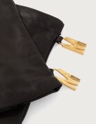 Moschino ръкавици дамски от кожа черни M2396 65250