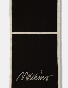 Moschino Шал с вълна в кафяво с десен M3351 30843
