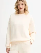 Muuv. Суичър x Answear в бежово с изчистен дизайн