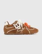 Naked Wolfe Adored маратонки дамски от велур кафяви Adored Tan/White Suede