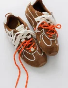 Naked Wolfe Adored маратонки дамски от велур кафяви Adored Tan/White Suede