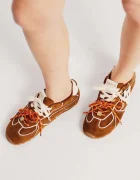 Naked Wolfe Adored маратонки дамски от велур кафяви Adored Tan/White Suede