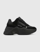Naked Wolfe Маратонки Temple в черно Temple Black Leather Suede