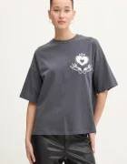 Never Fully Dressed Памучна тениска Charcoal Midnight Romance Tee
