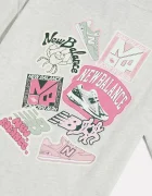 New Balance тениска за деца от памук сива YT62B50F