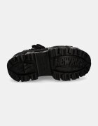 New Rock Кожени маратонки CRUST NEGRO + TANK CASCO NEGRO в черно M-WALL106-S12
