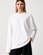 Nike Sportswear блуза с дълги ръкави дамска от памук Luxe бяла IM6441.100