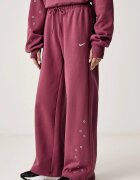 Nike Sportswear спортен панталон дамски с памук Studio Fleece розов IX7048.654