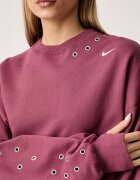 Nike Sportswear суичър дамски с памук Studio Fleece розов IX7045.654