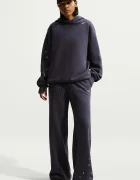 Nike Sportswear суичър с качулка дамски с памук Studio Fleece сив IX7043.013