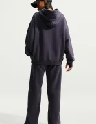 Nike Sportswear суичър с качулка дамски с памук Studio Fleece сив IX7043.013