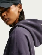 Nike Sportswear суичър с качулка дамски с памук Studio Fleece сив IX7043.013