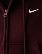 Nike Sportswear суичър с цип и качулка дамски с памук Studio Fleece кафяв IM8499.658
